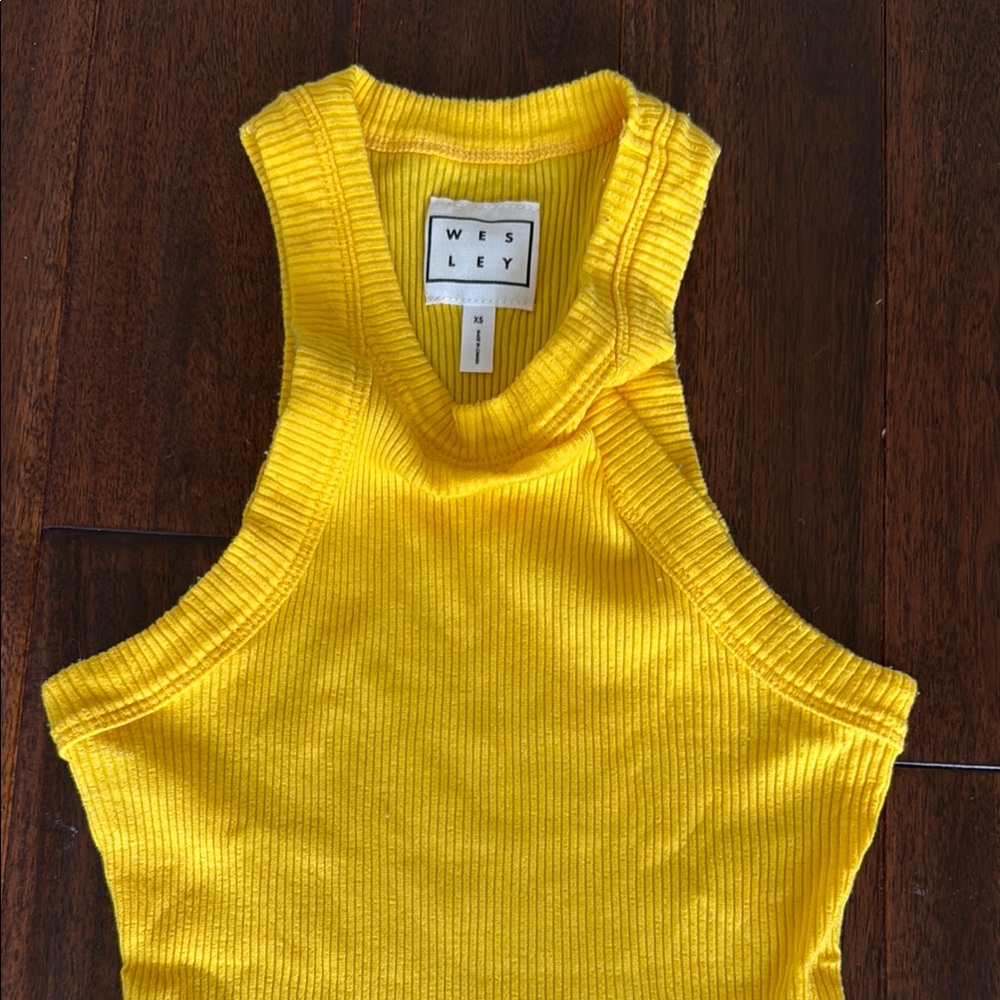 WSLY Rivington Yellow tank top XS